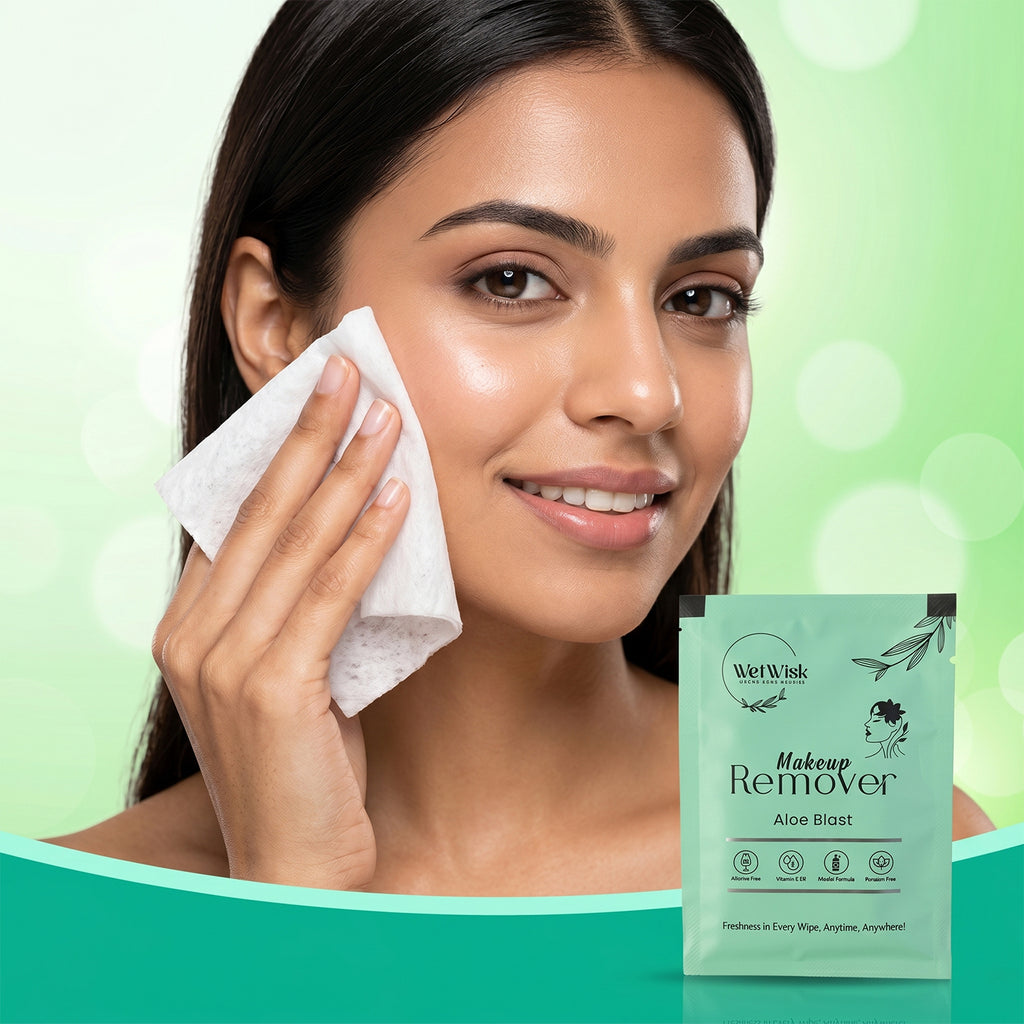 Makeup Remover Wet Wipes Facial Cleansing Wipes (1 Pc)